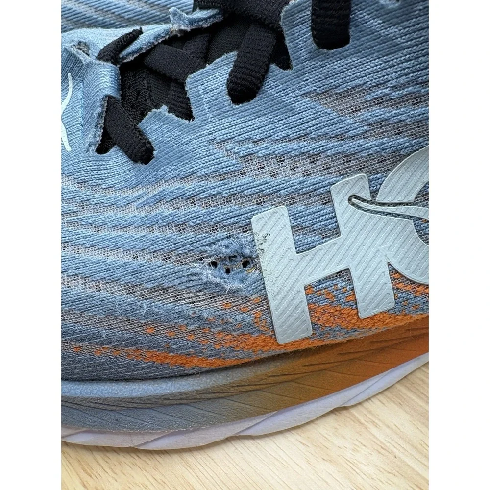 Hoka One One Mach 5 Mens Running Sneakers Mountain Spring Blue Orange 9D 1127893